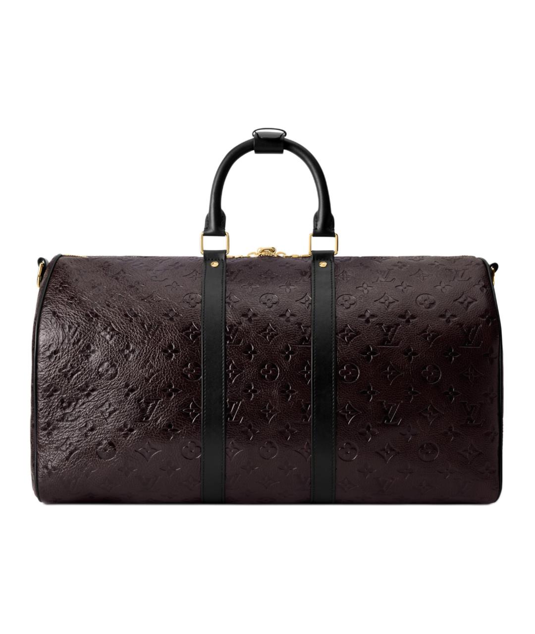 LOUIS VUITTON Бордовая дорожная/спортивная сумка, фото 3