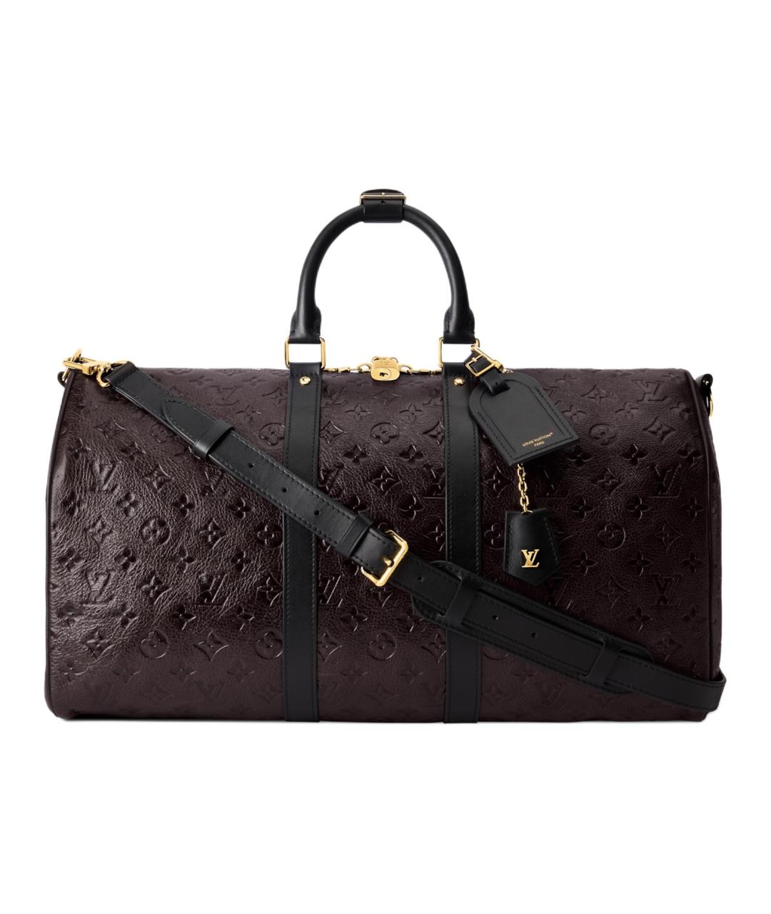 LOUIS VUITTON Бордовая дорожная/спортивная сумка, фото 1