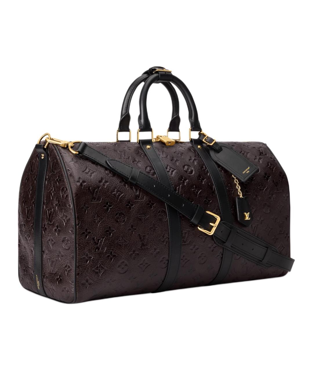 LOUIS VUITTON Бордовая дорожная/спортивная сумка, фото 2