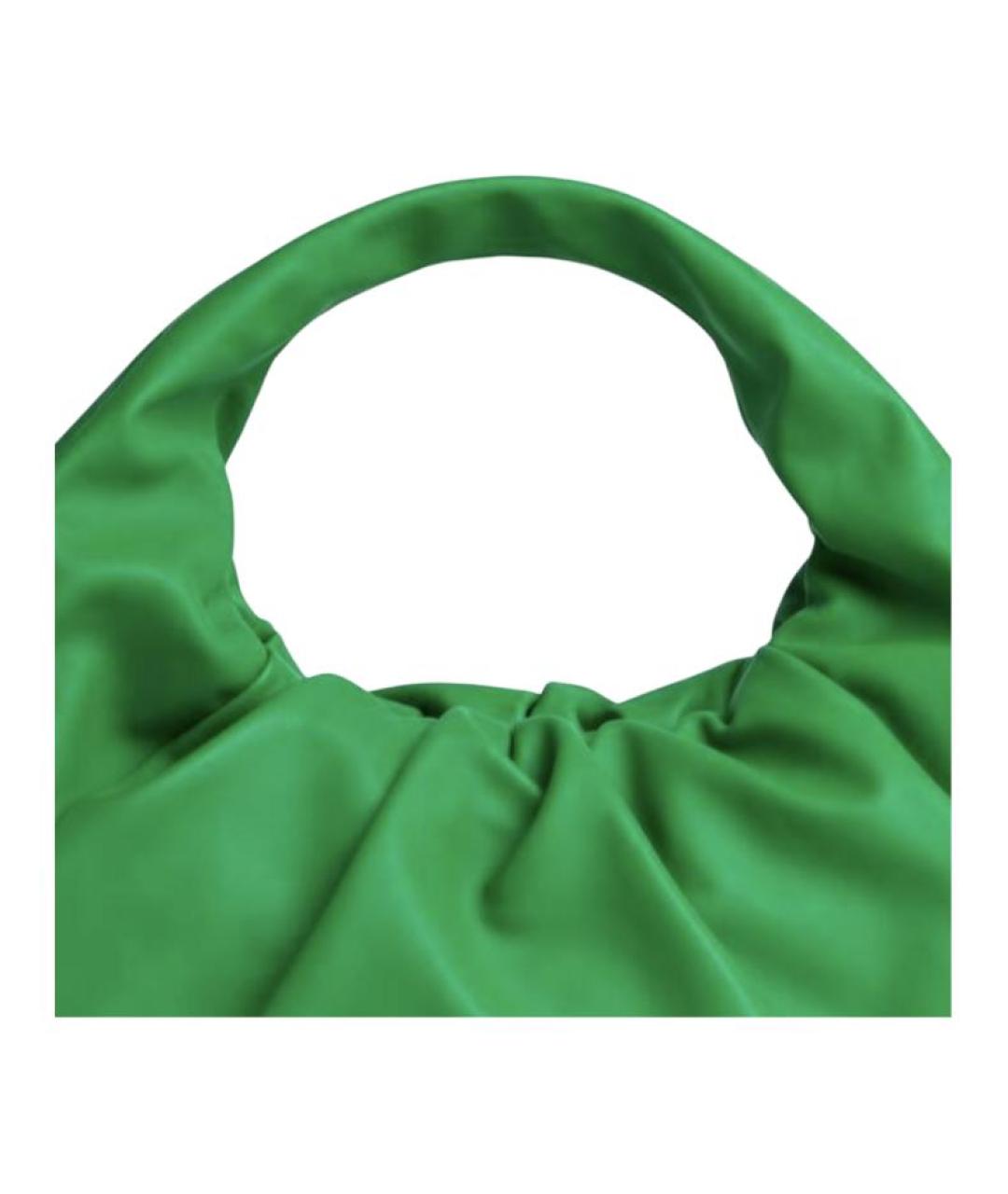 BOTTEGA VENETA Зеленая кожаная сумка через плечо, фото 4