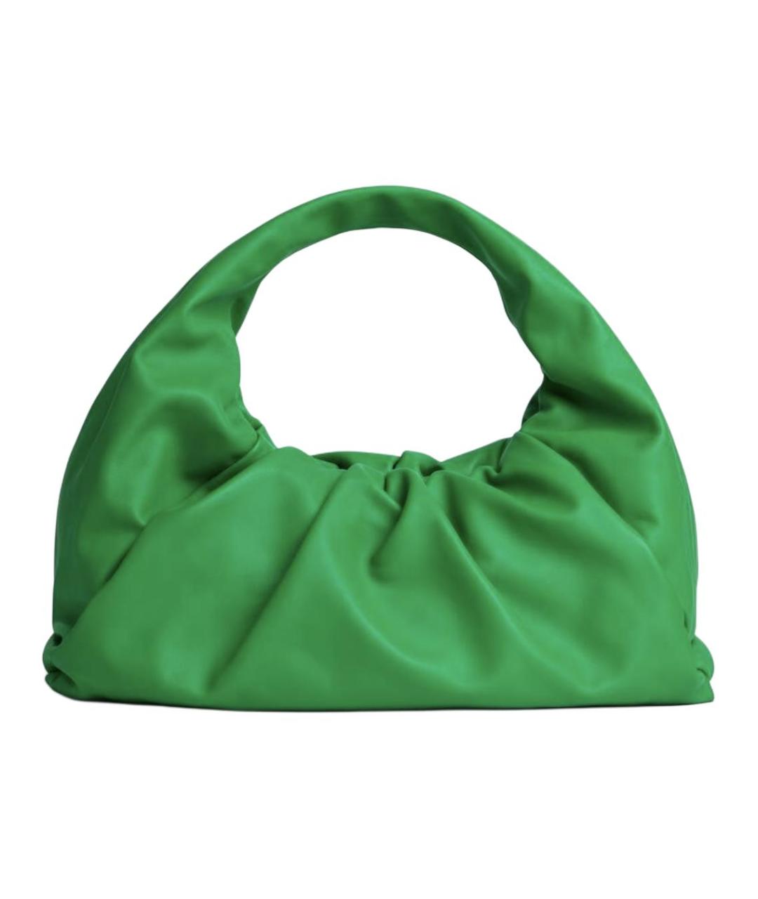 BOTTEGA VENETA Зеленая кожаная сумка через плечо, фото 1