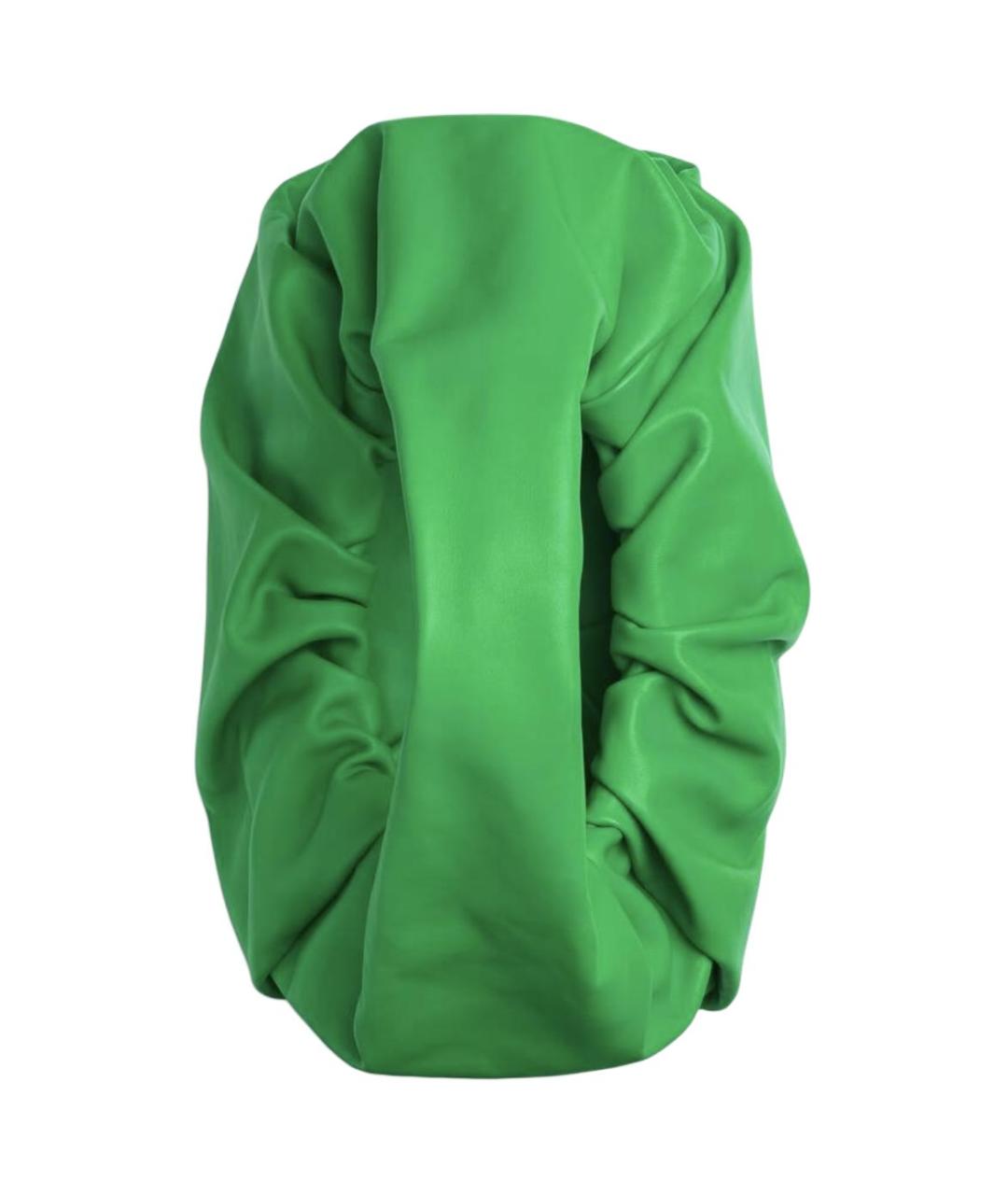 BOTTEGA VENETA Зеленая кожаная сумка через плечо, фото 3