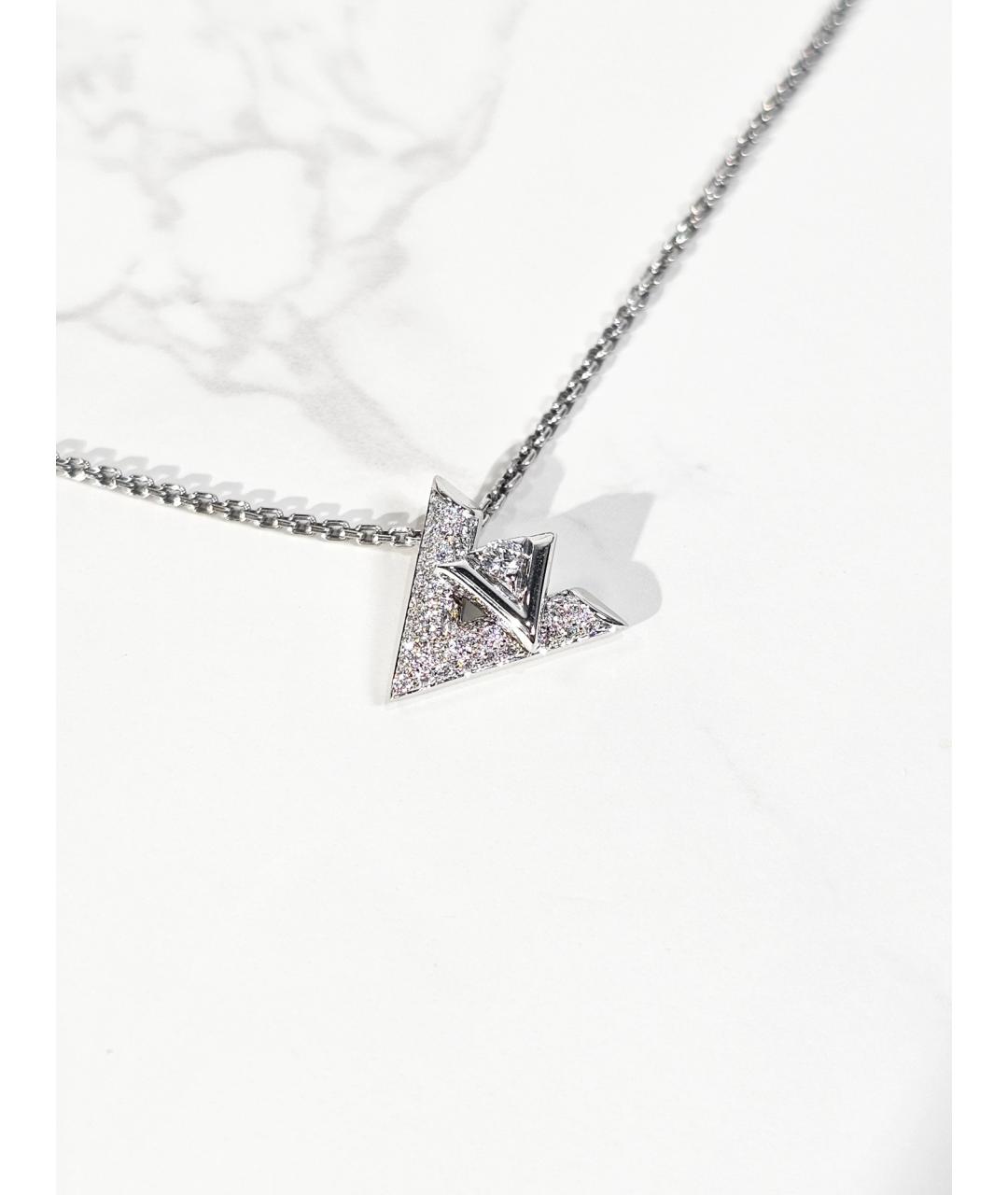 LOUIS VUITTON Серебряное колье из белого золота, фото 4