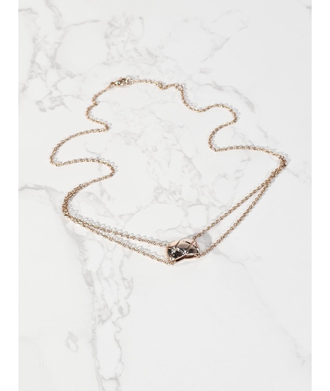 CHANEL Золотое колье из розового золота, фото 2