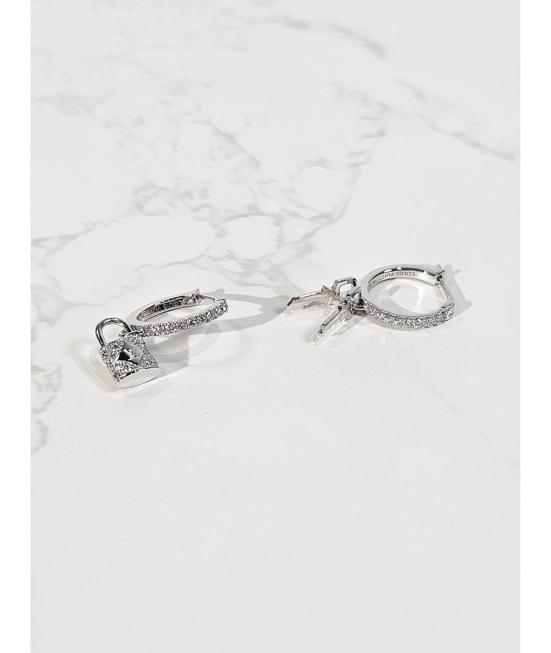 LOUIS VUITTON Серебряные серьги из белого золота, фото 2