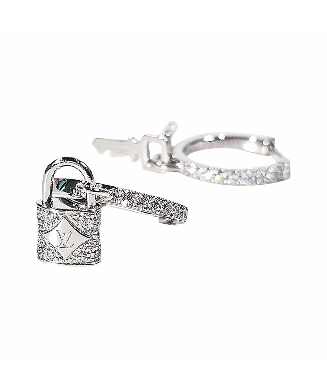 LOUIS VUITTON Серебряные серьги из белого золота, фото 1