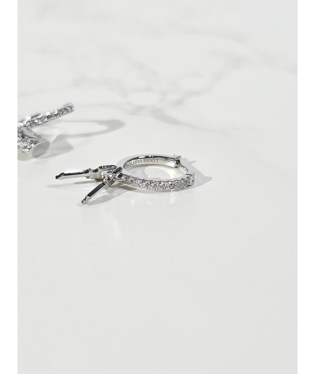 LOUIS VUITTON Серебряные серьги из белого золота, фото 3