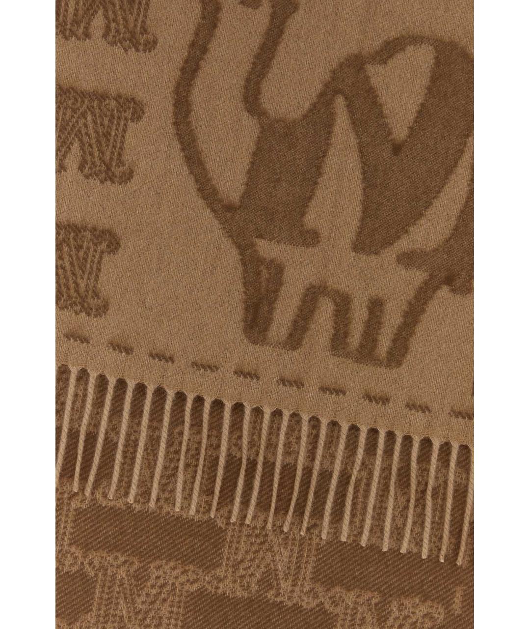 MAX MARA Бежевый кашемировый шарф, фото 2