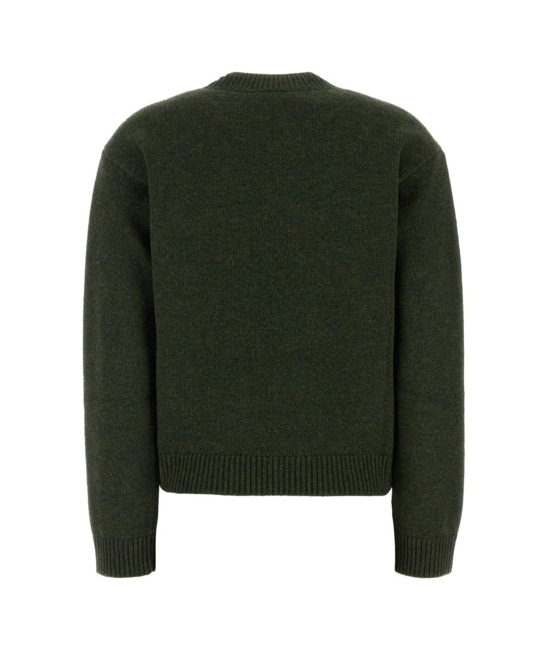 GUCCI Зеленый шерстяной джемпер / свитер, фото 2