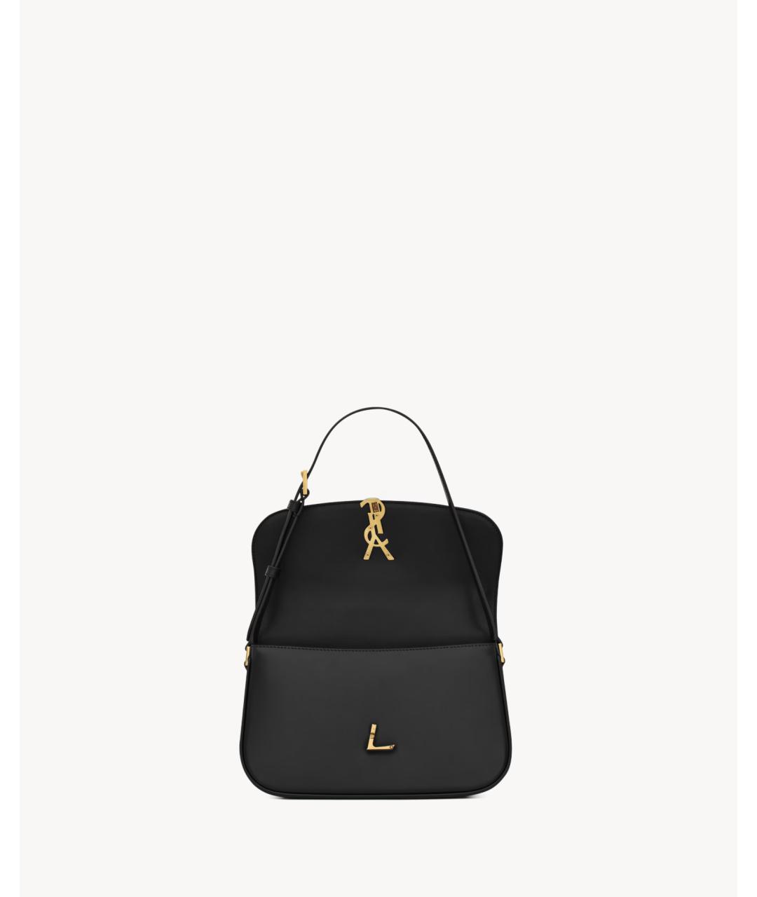 SAINT LAURENT Черная кожаная сумка через плечо, фото 5