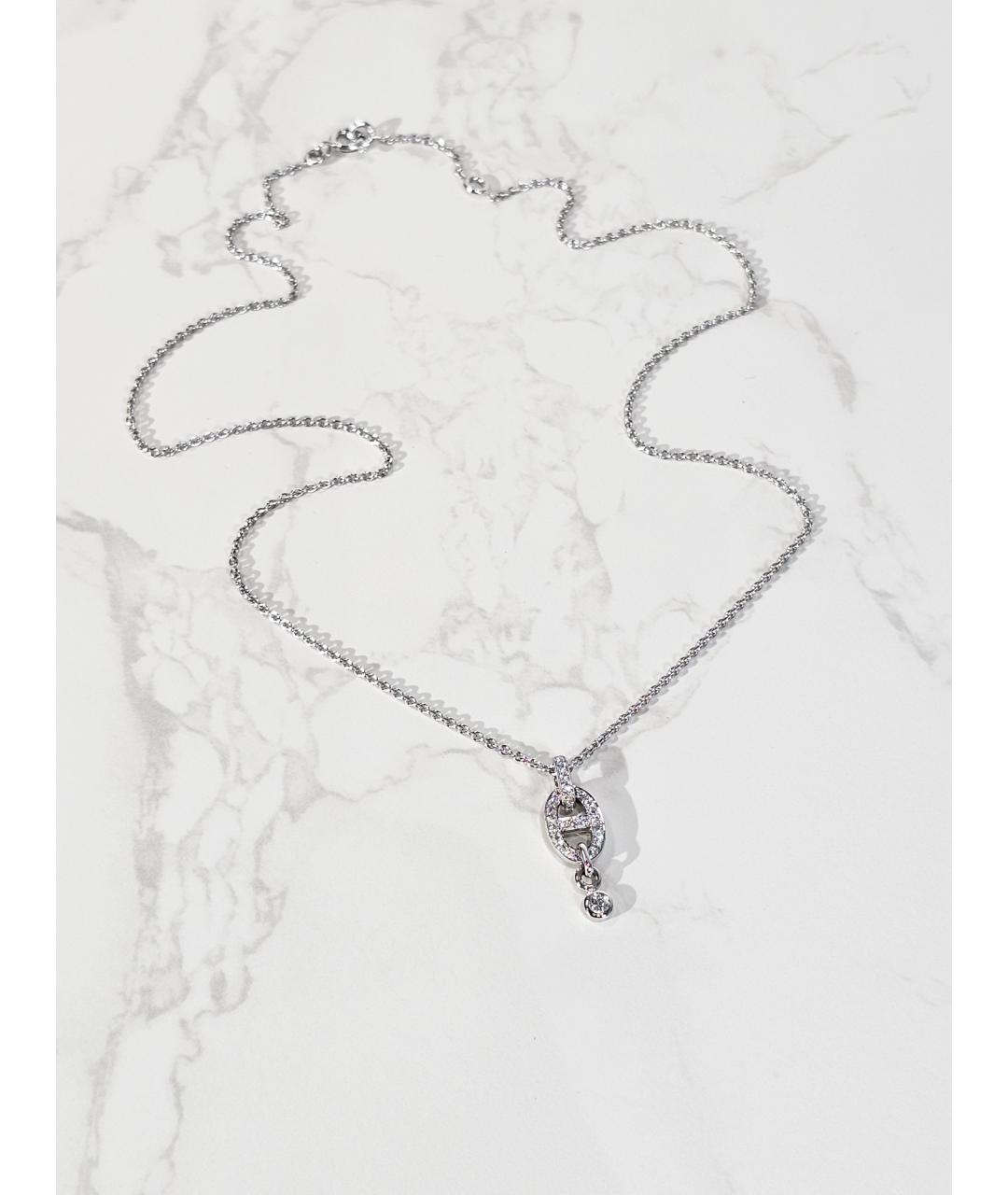 HERMES Серебряная подвеска из белого золота, фото 2