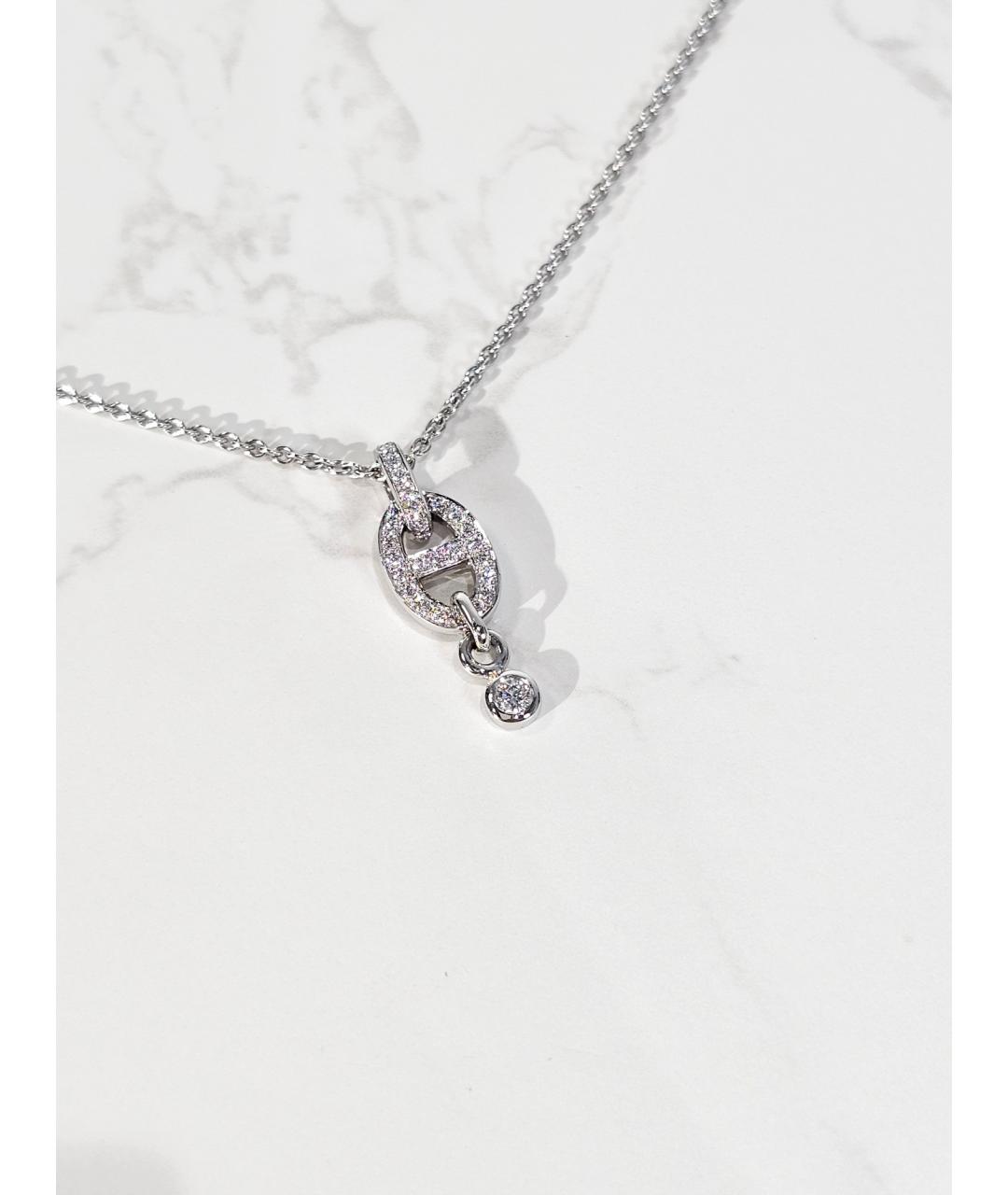 HERMES Серебряная подвеска из белого золота, фото 3