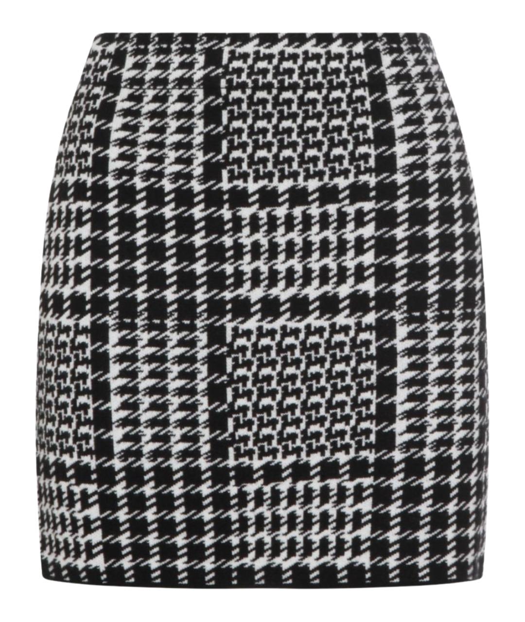 TWIN-SET Черная вискозная юбка мини, фото 1