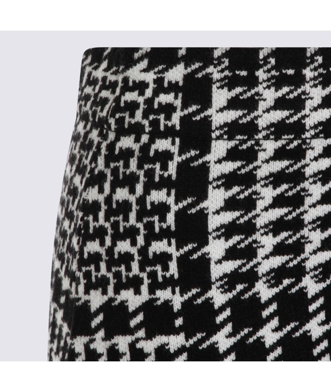 TWIN-SET Черная вискозная юбка мини, фото 3