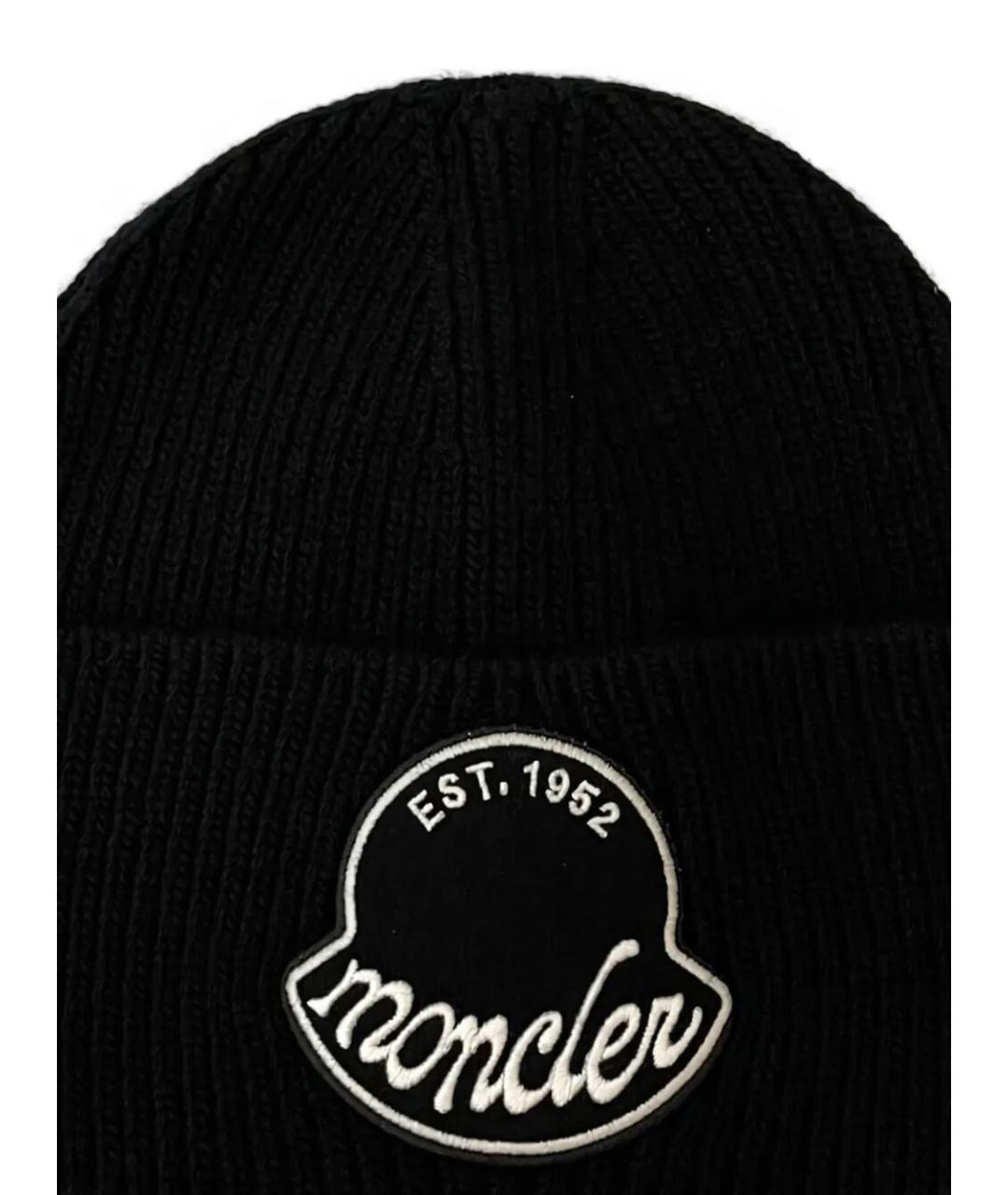 MONCLER Черная хлопковая кепка/бейсболка, фото 2