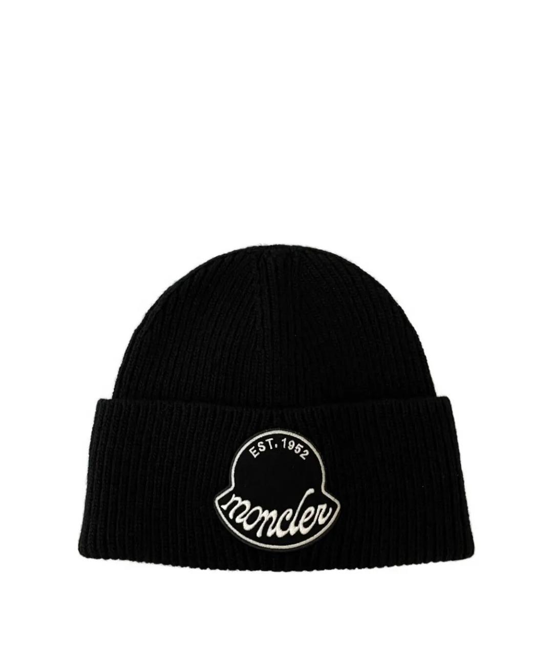 MONCLER Черная хлопковая кепка/бейсболка, фото 1