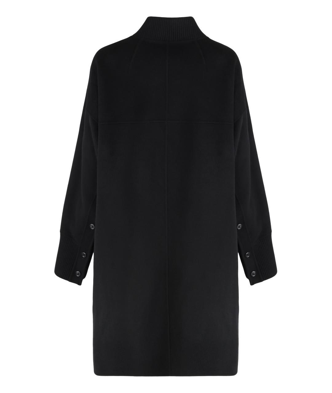 PINKO Черное полиэстеровое пальто, фото 2