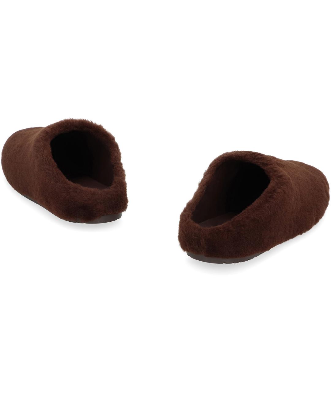 PRADA Коричневые кожаные сабо, фото 4