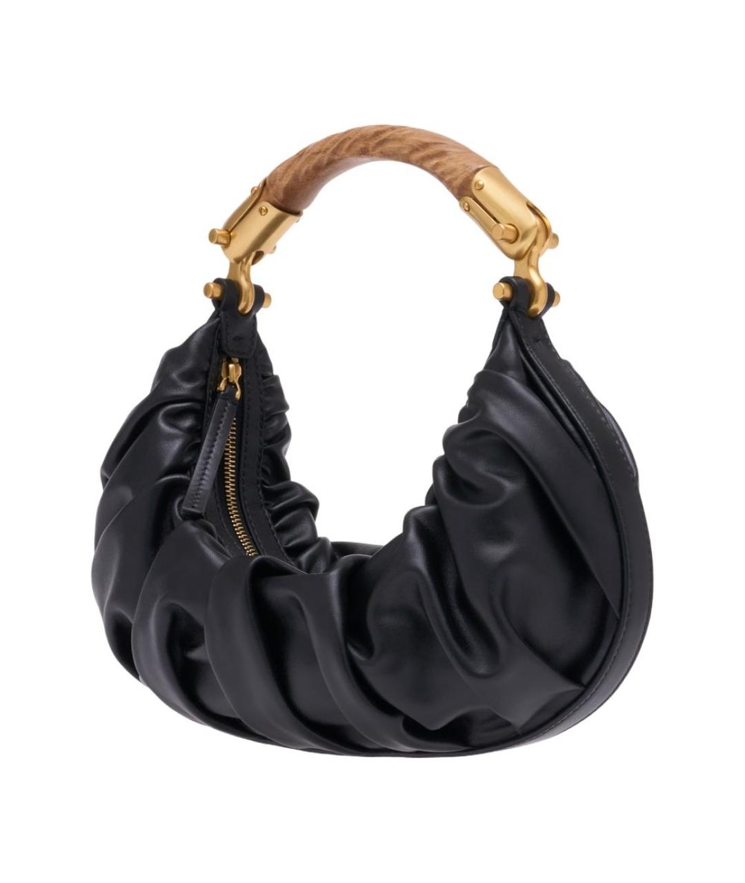 BALMAIN Черная кожаная сумка через плечо, фото 2