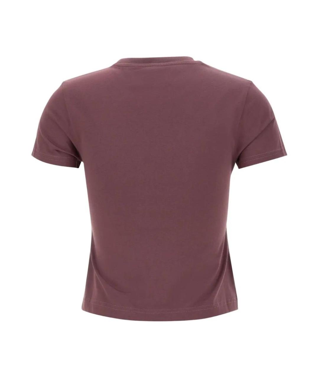 VIVIENNE WESTWOOD Бордовая хлопковая футболка, фото 2