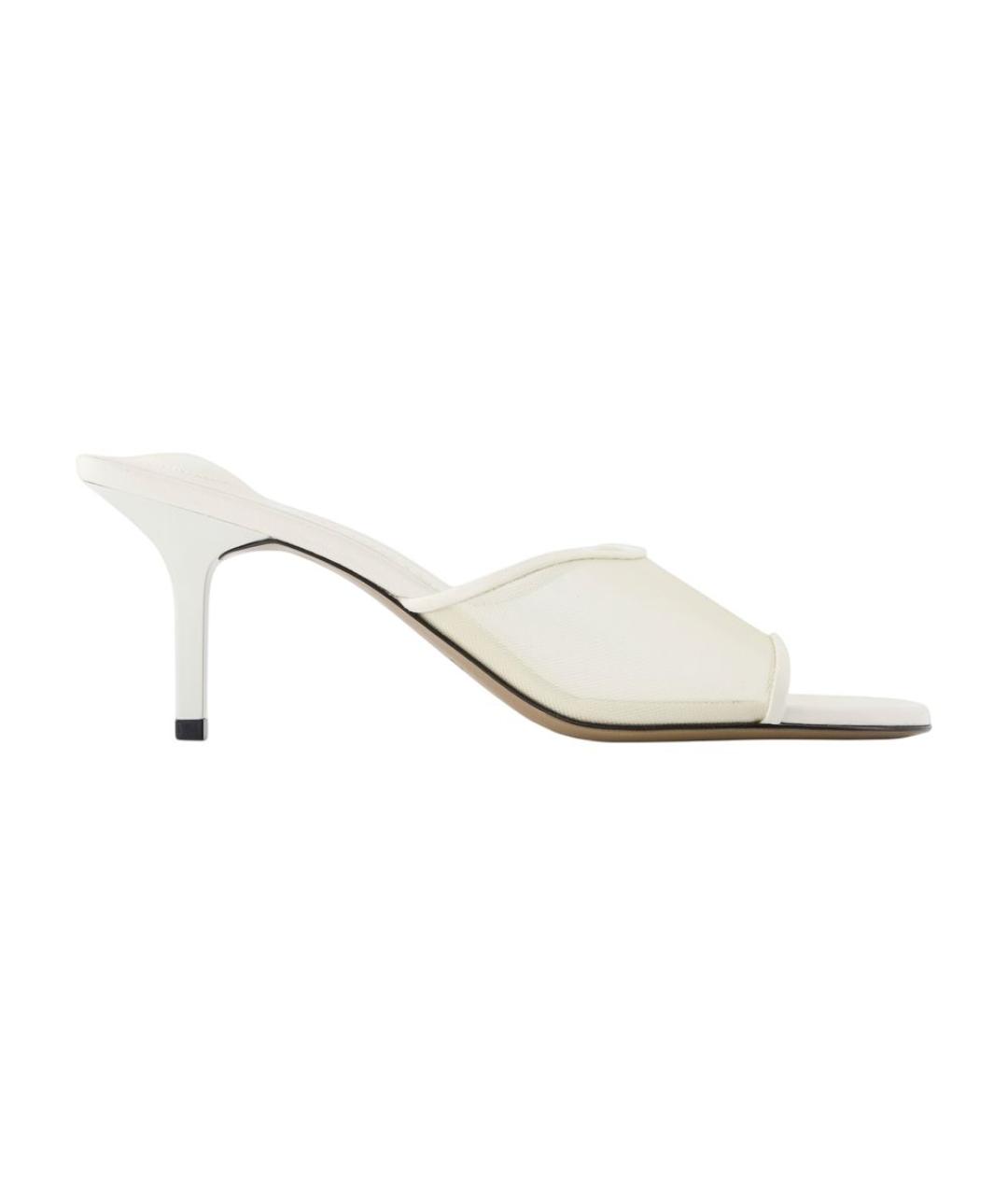 JACQUEMUS Белые синтетические мюли, фото 1