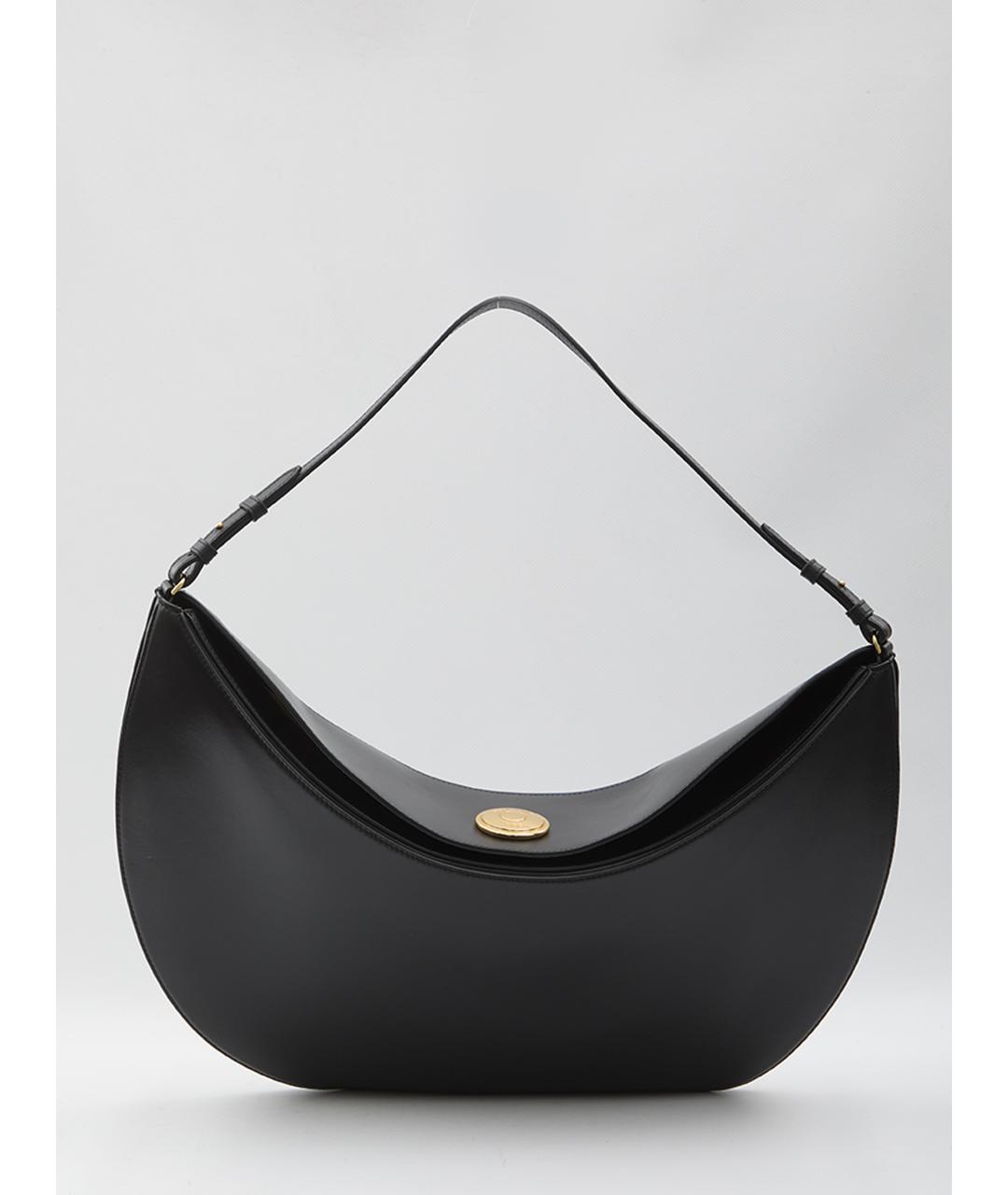 JACQUEMUS Черная кожаная сумка через плечо, фото 6