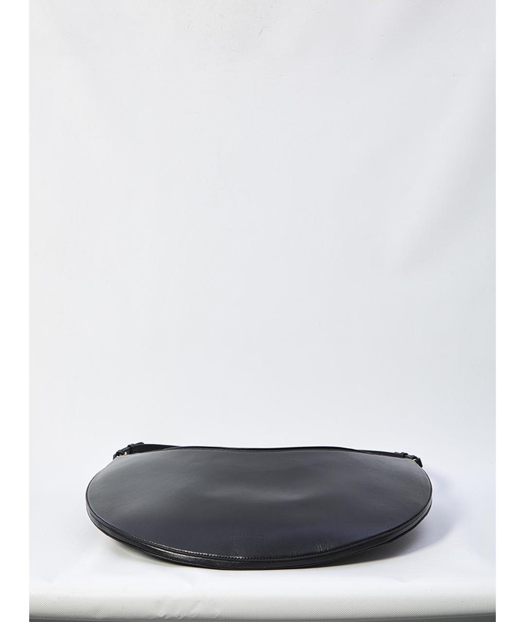 JACQUEMUS Черная кожаная сумка через плечо, фото 3