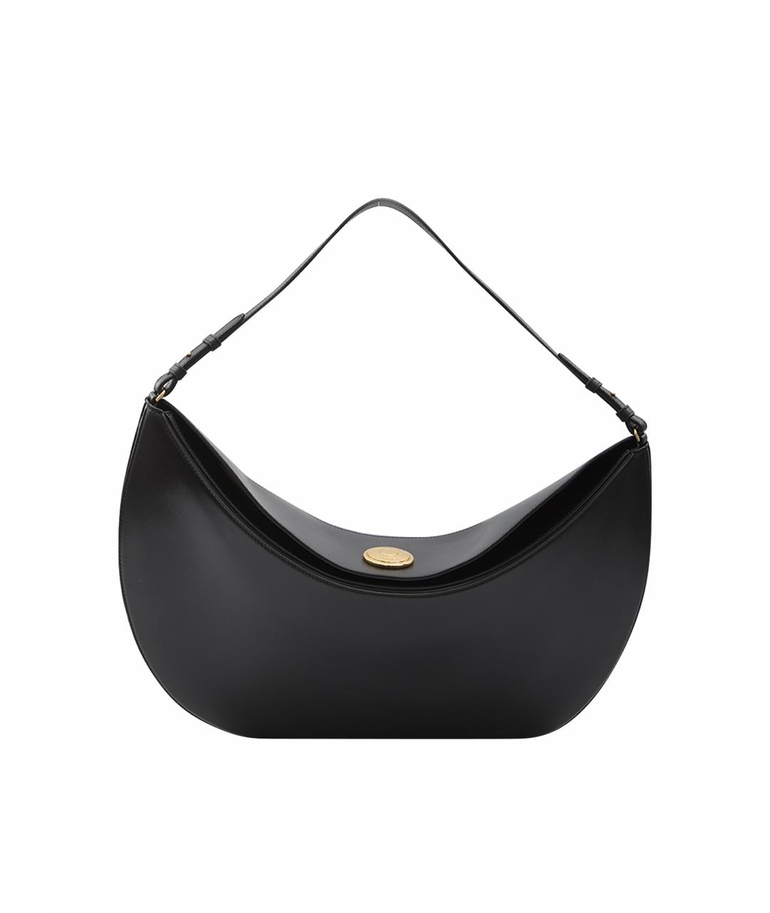 JACQUEMUS Черная кожаная сумка через плечо, фото 1