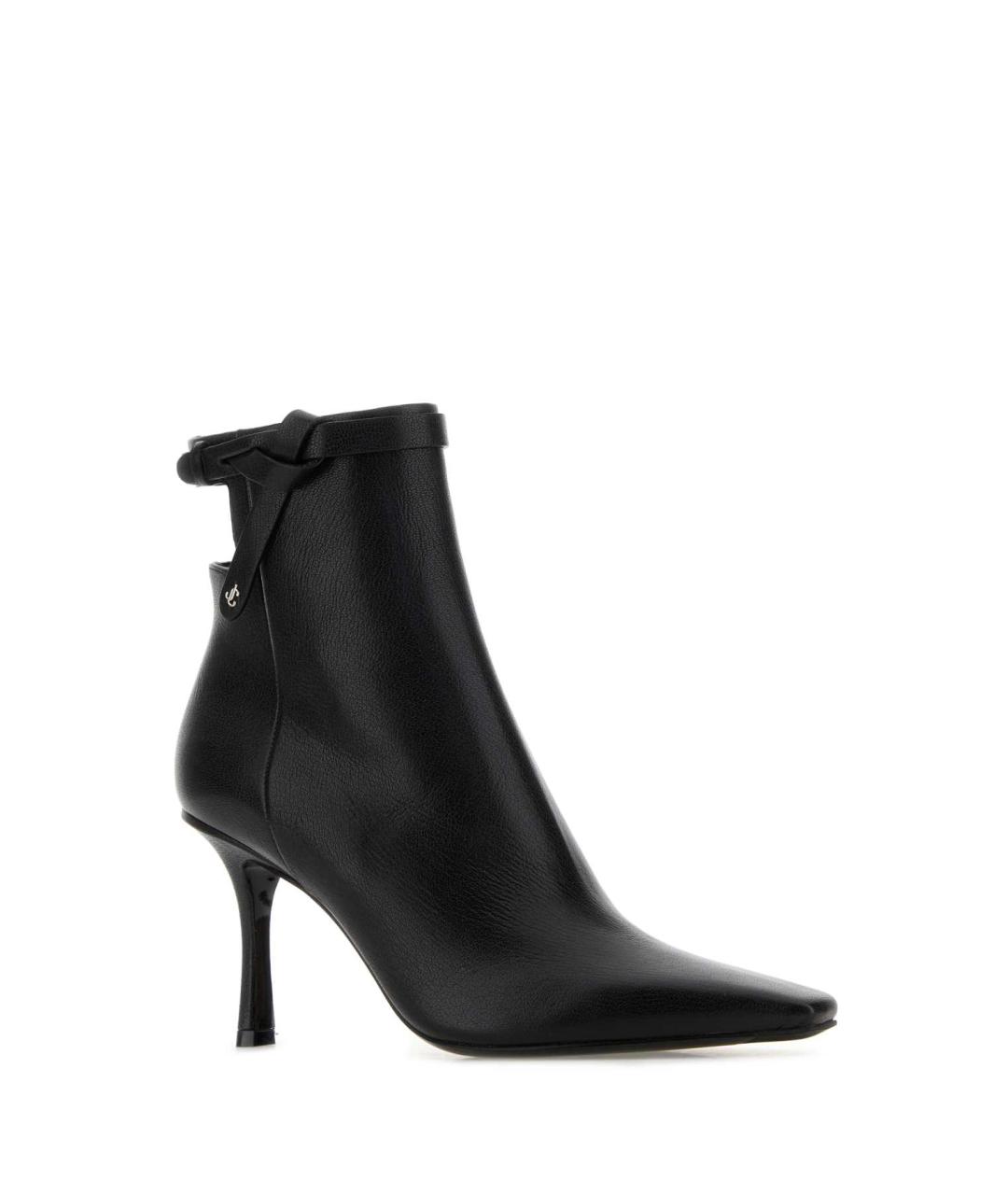 JIMMY CHOO Черные кожаные ботильоны, фото 2