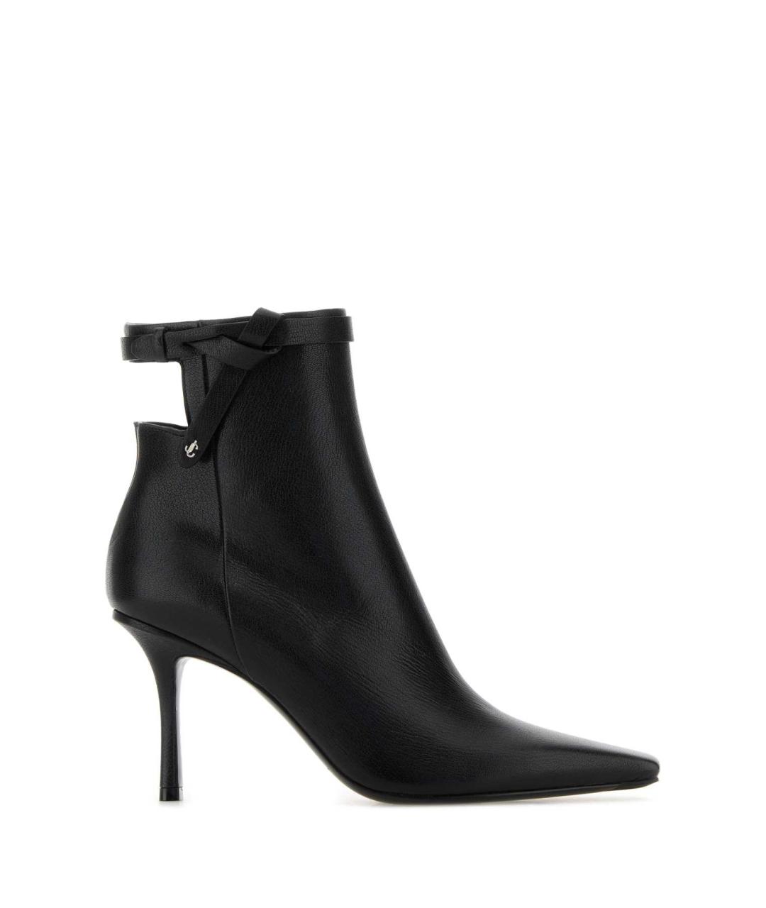 JIMMY CHOO Черные кожаные ботильоны, фото 1
