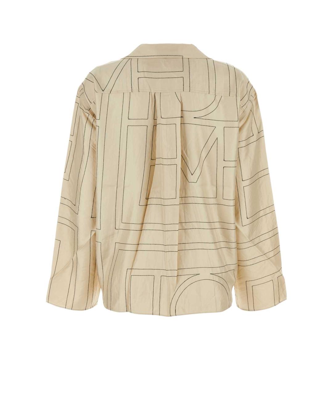 TOTEME Бежевая шелковая рубашка, фото 2