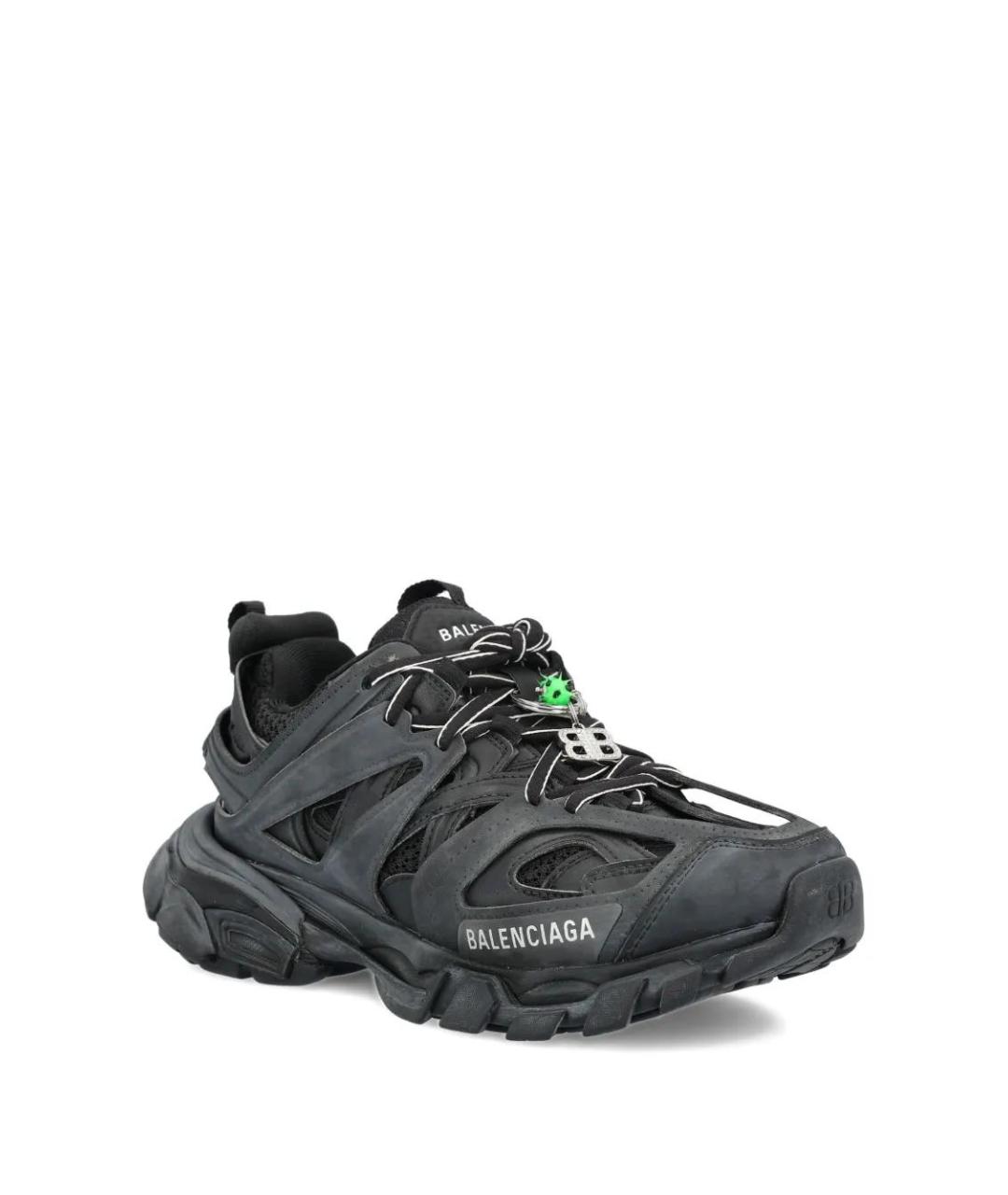 BALENCIAGA Антрацитовые синтетические кроссовки, фото 2