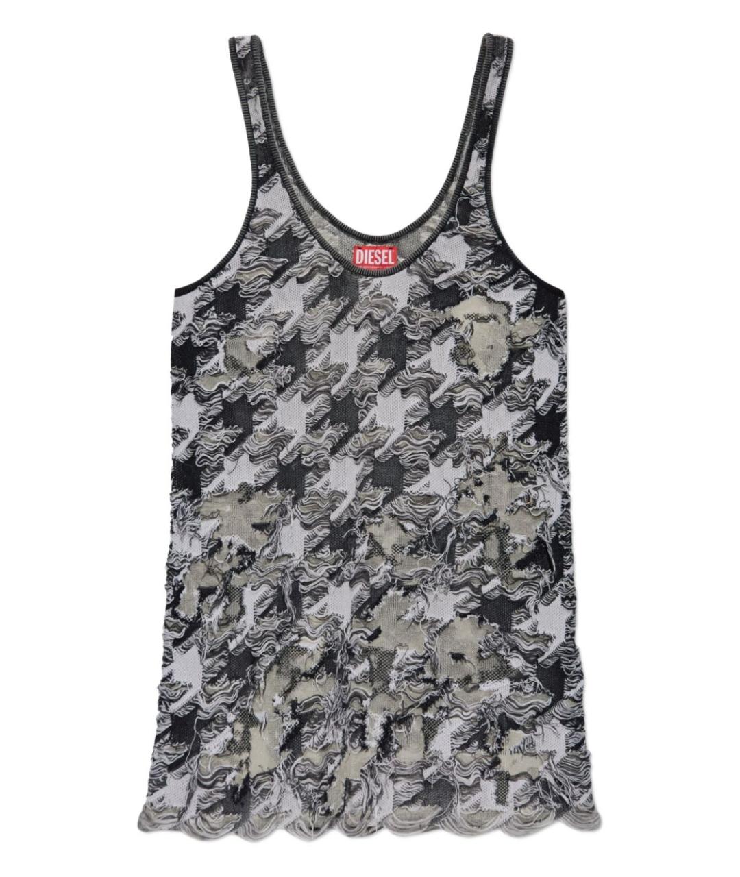 DIESEL Мульти полиэстеровое повседневное платье, фото 1