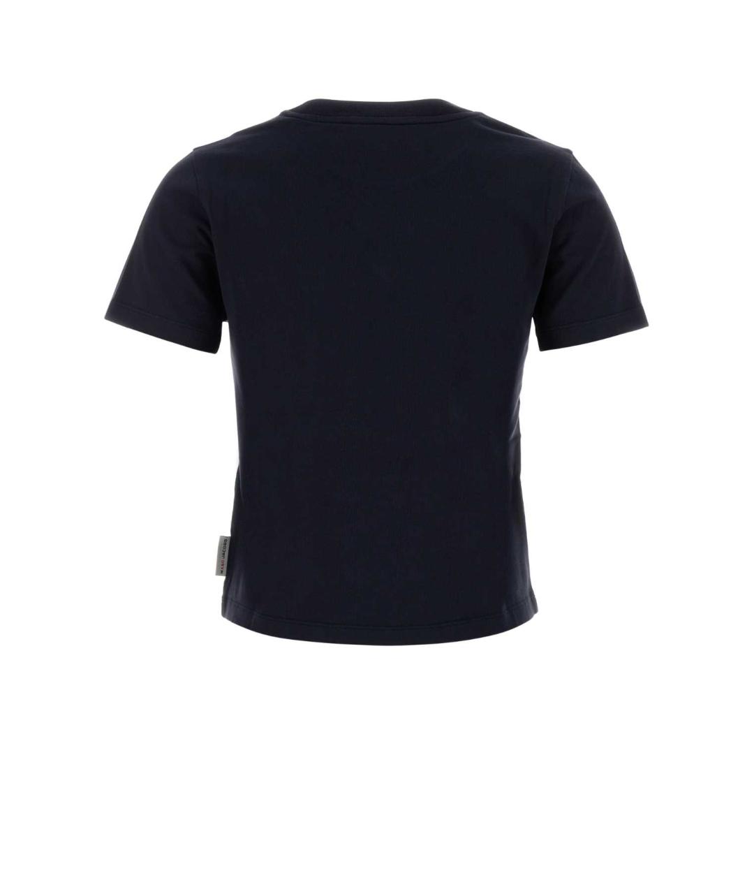 A.P.C. Темно-синяя хлопковая футболка, фото 2