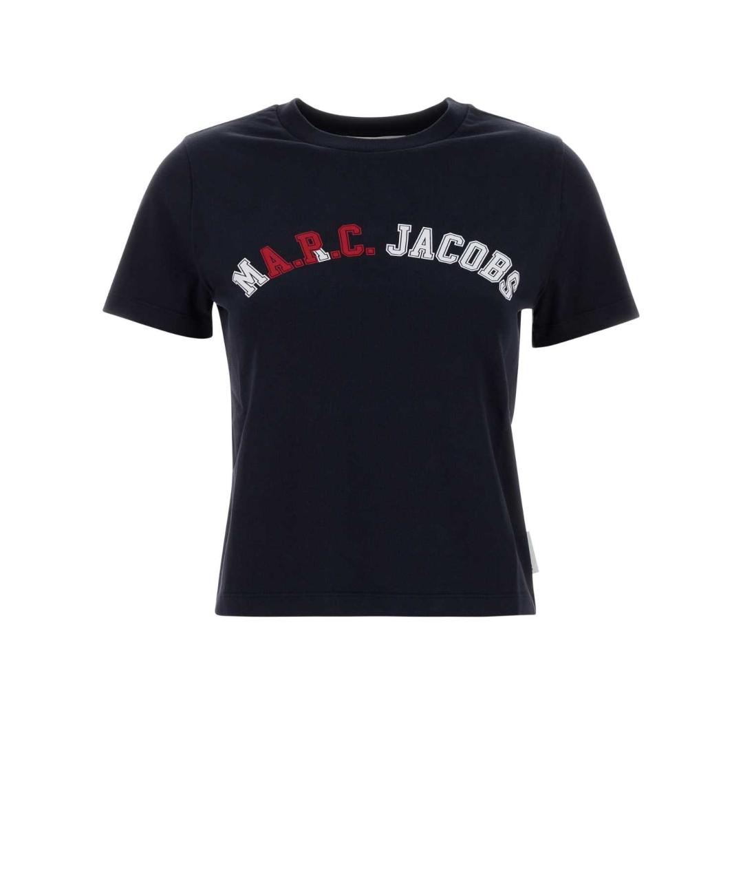 A.P.C. Темно-синяя хлопковая футболка, фото 1