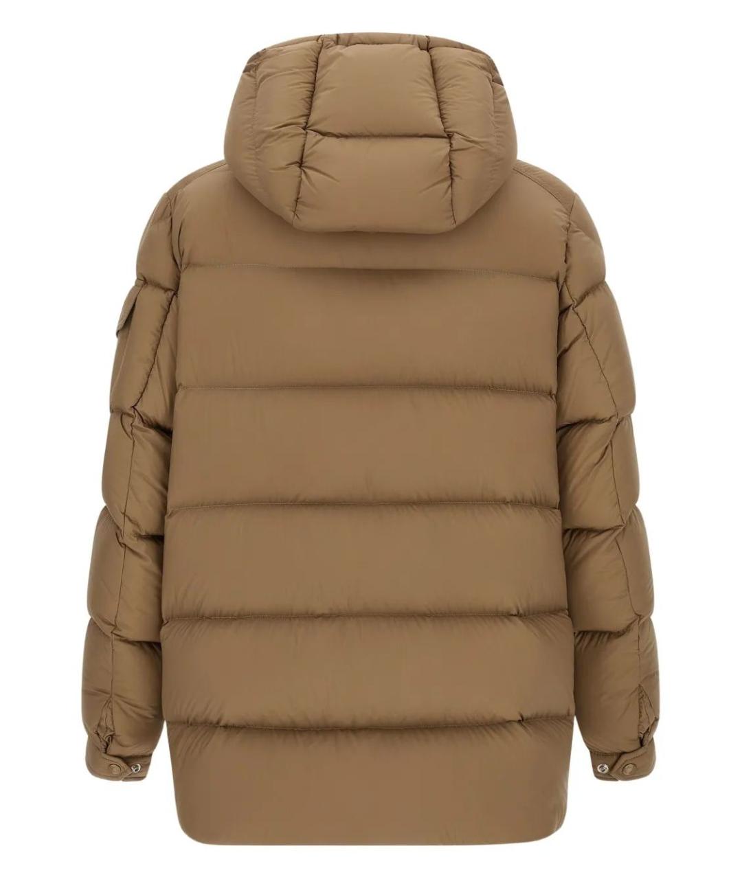 MONCLER Бежевая полиамидовая парка, фото 2