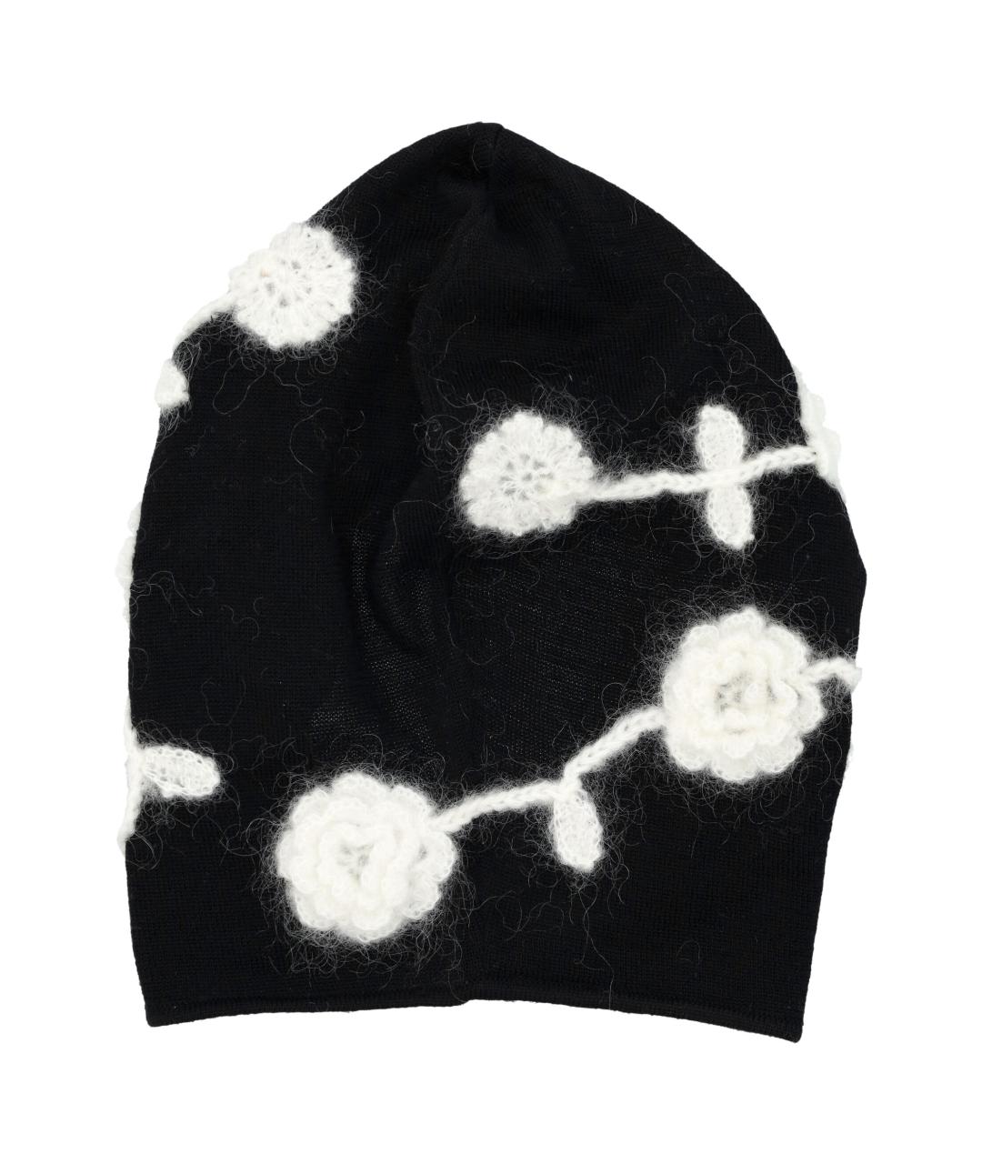 GANNI Черная шерстяная шапка, фото 2