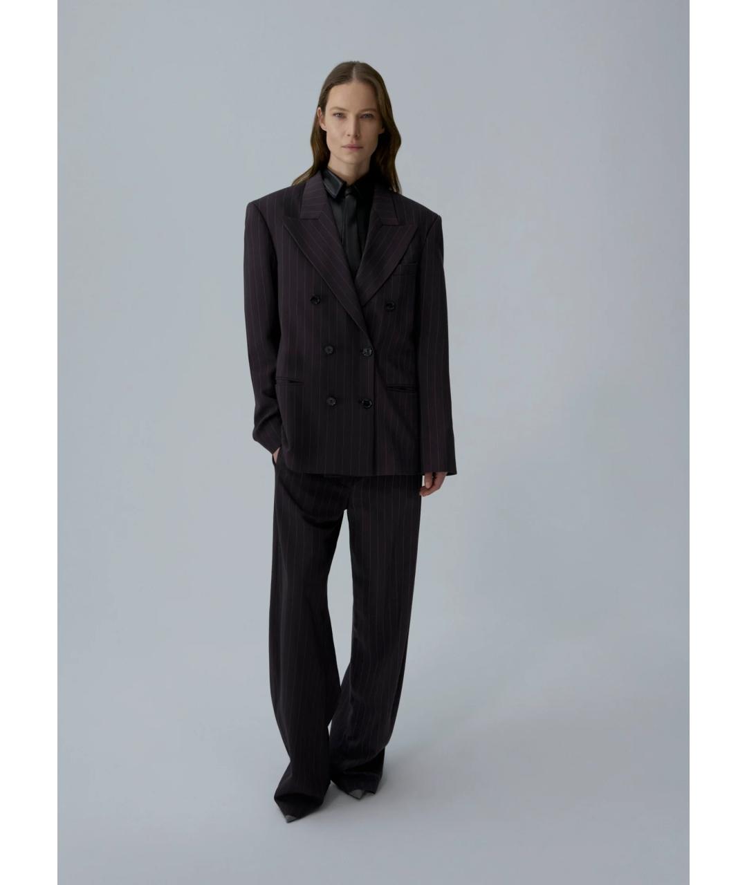 MAGDA BUTRYM Коричневый шерстяной жакет/пиджак, фото 3