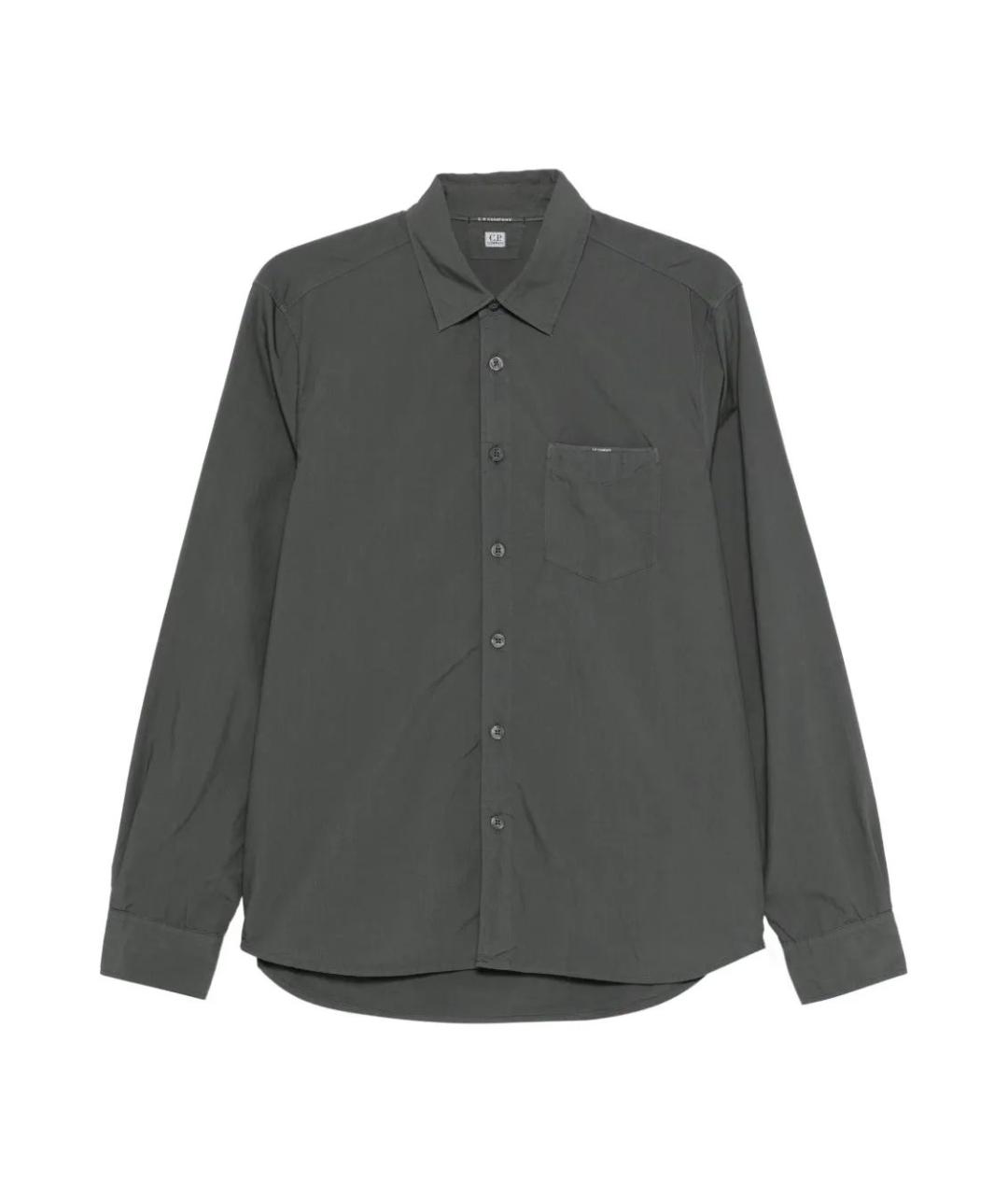 CP COMPANY Серая хлопковая кэжуал рубашка, фото 1