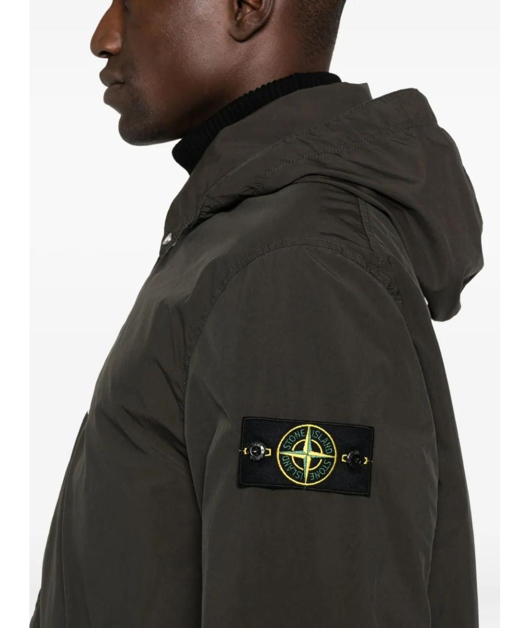STONE ISLAND Антрацитовое пальто, фото 5
