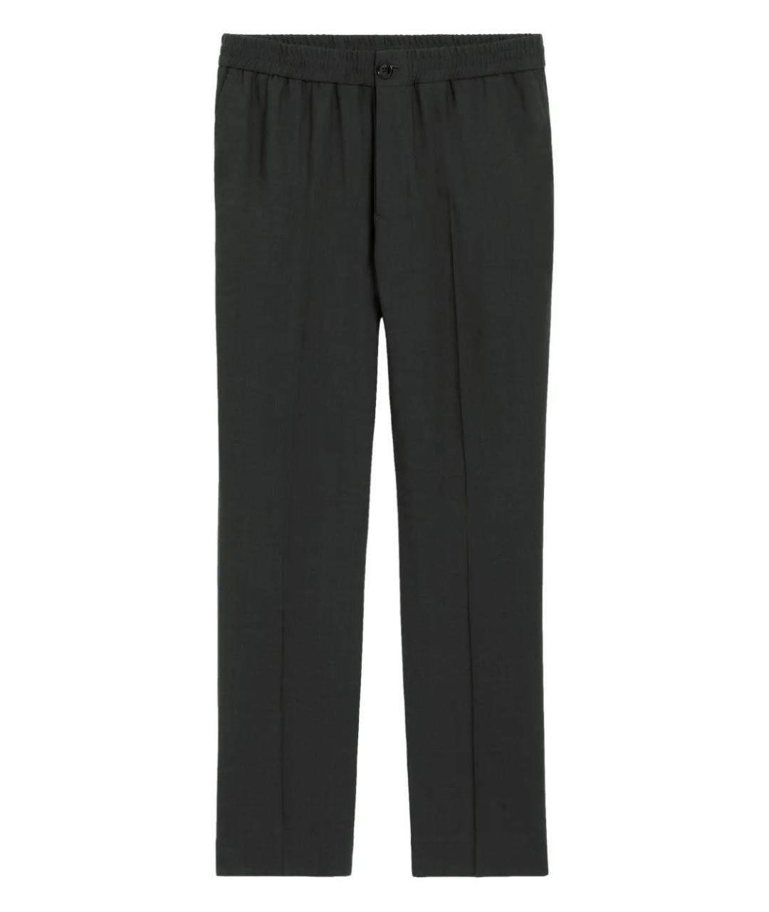 Ami Paris Черные шерстяные повседневные брюки, фото 1