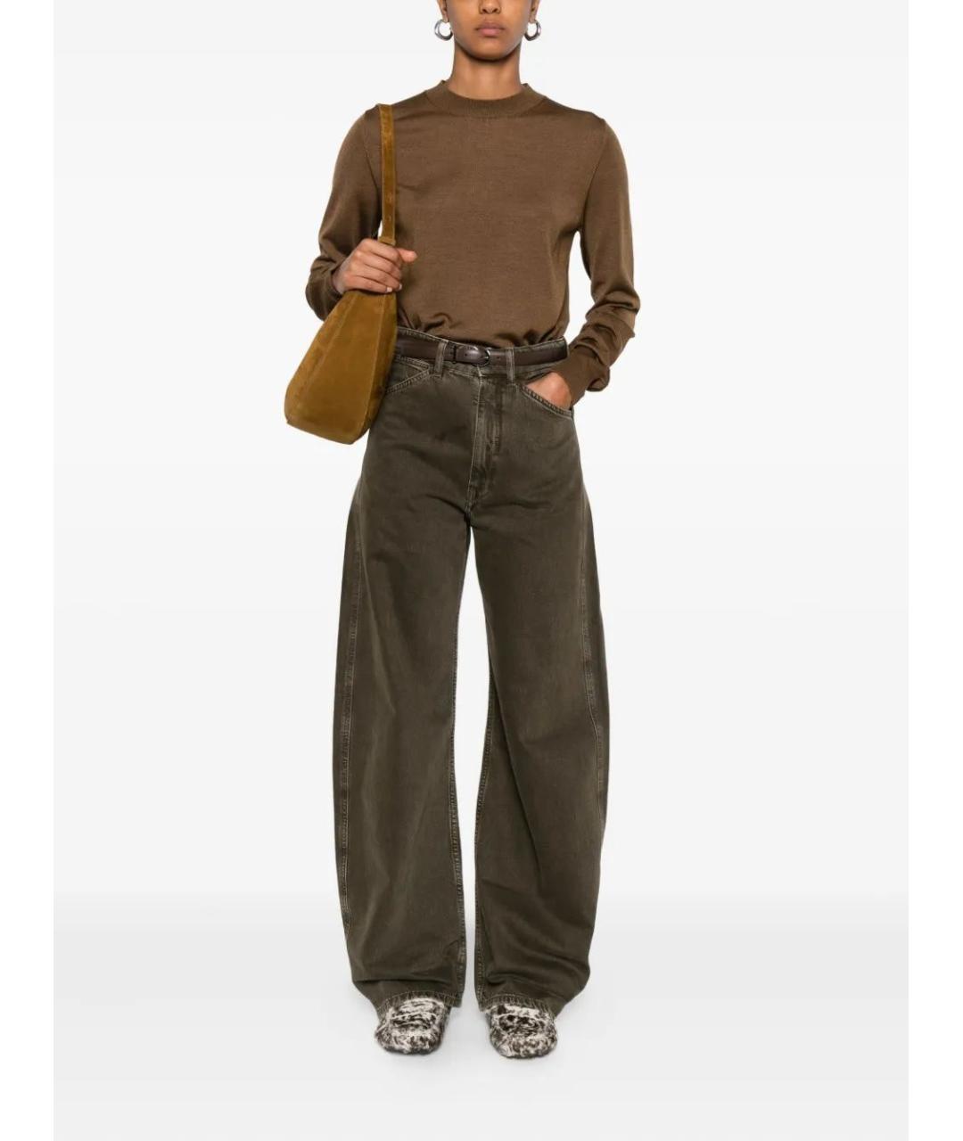 Ami Paris Коричневый шерстяной джемпер / свитер, фото 2