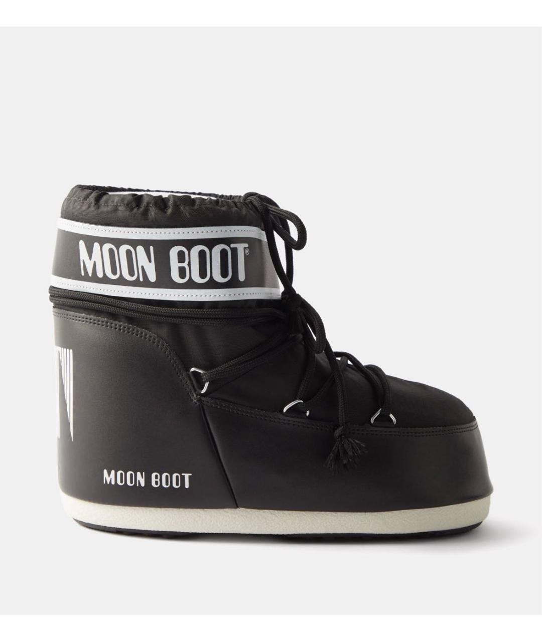 MOON BOOT Черные синтетические полусапоги, фото 6