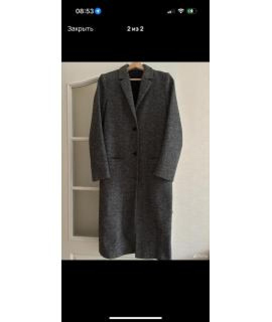 COS Серое шерстяное пальто, фото 6