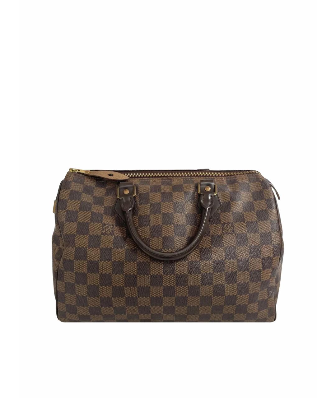 LOUIS VUITTON Коричневая кожаная сумка тоут, фото 1