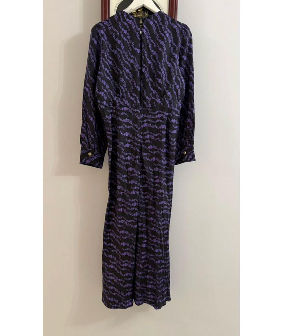 SANDRO Фиолетовое шелковое повседневное платье, фото 2