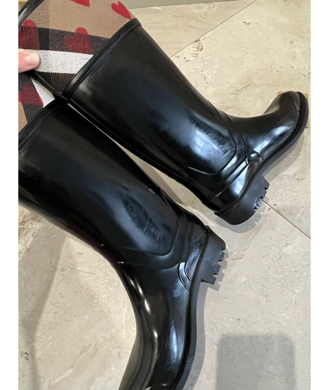 Burberry galoshes best sale