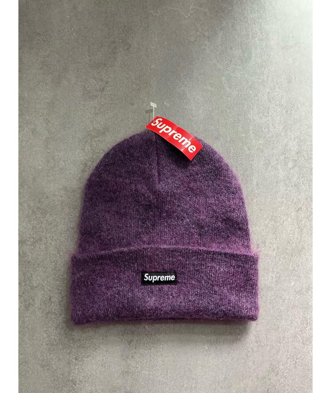 SUPREME Фиолетовая шапка, фото 3