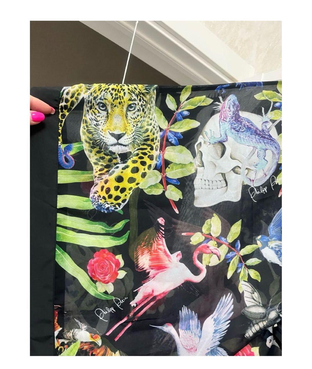 PHILIPP PLEIN Мульти полиэстеровая туника, фото 5