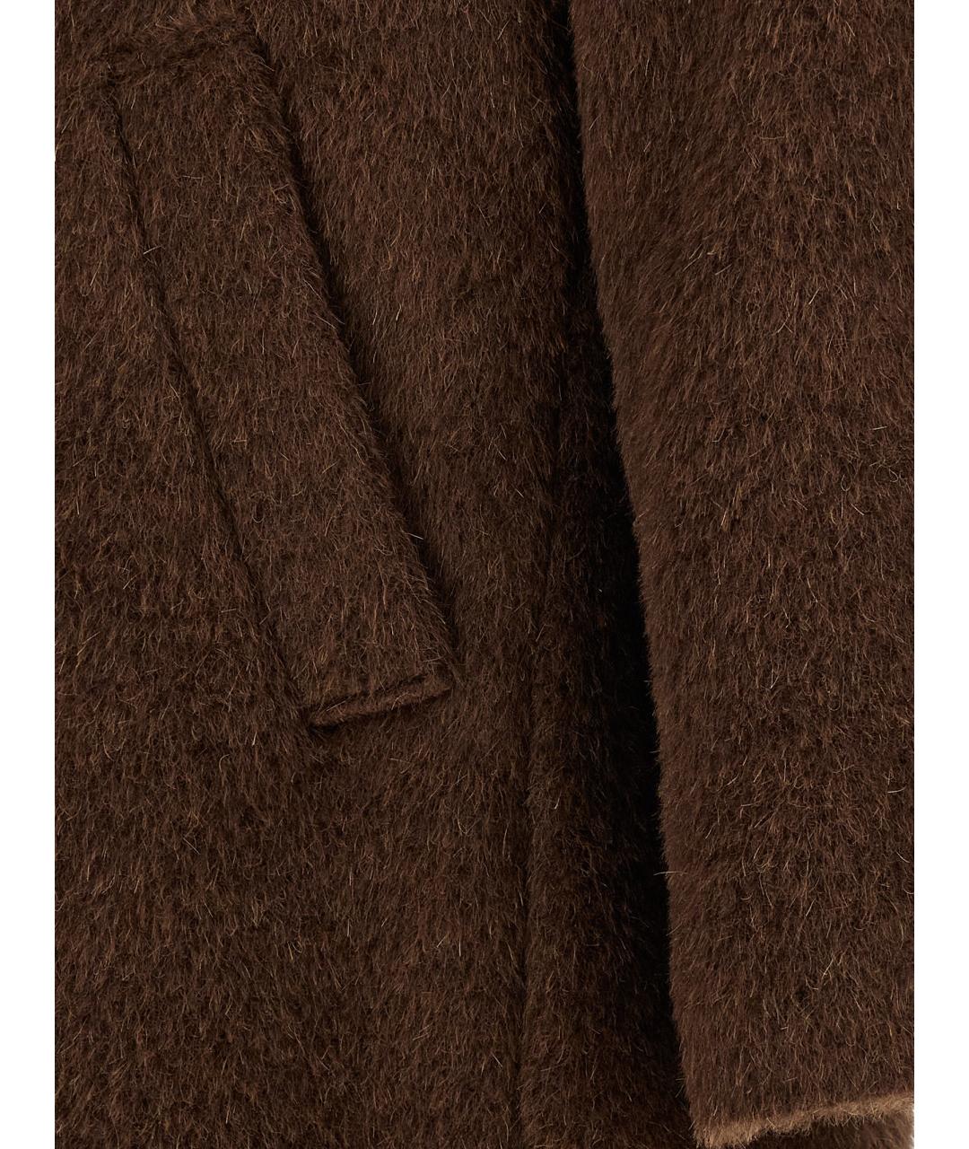 SEFR Коричневое шерстяное пальто, фото 4